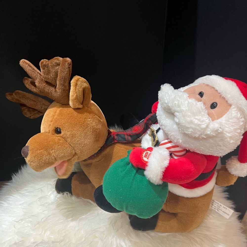 AVON Animated Musical SANTA & DASHER Plush Toy Meaning Of Christmas Story
